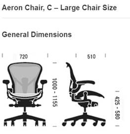 Aeron Chair, C Medium Chair Size
